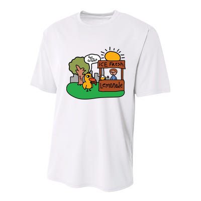 Got Any Grapes Ice Fresh Lemonade Funny Duck Youth Performance Sprint T-Shirt