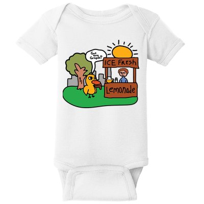 Got Any Grapes Ice Fresh Lemonade Funny Duck Baby Bodysuit