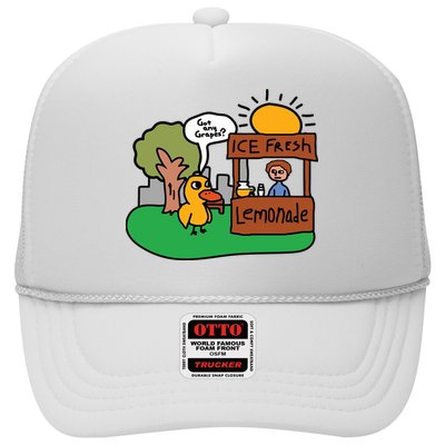 Got Any Grapes Ice Fresh Lemonade Funny Duck Trucker Hat