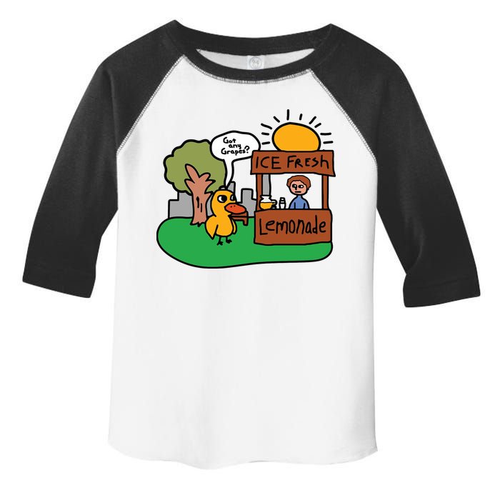 Got Any Grapes Ice Fresh Lemonade Funny Duck Toddler Fine Jersey T-Shirt