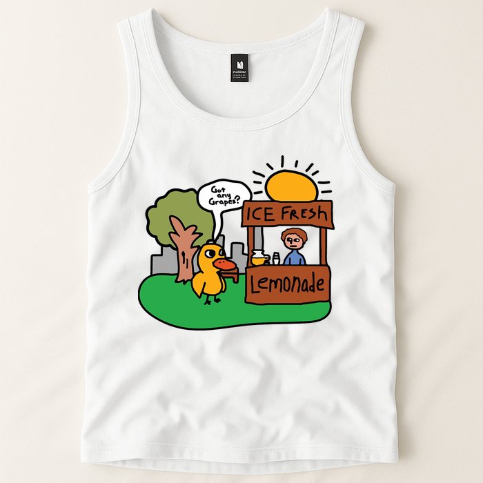 Got Any Grapes Ice Fresh Lemonade Funny Duck Tank Top