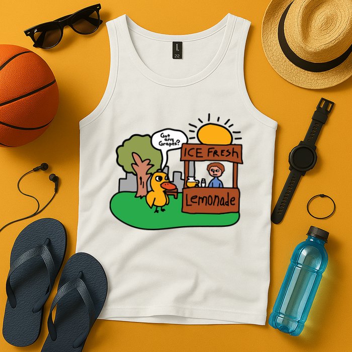 Got Any Grapes Ice Fresh Lemonade Funny Duck Tank Top