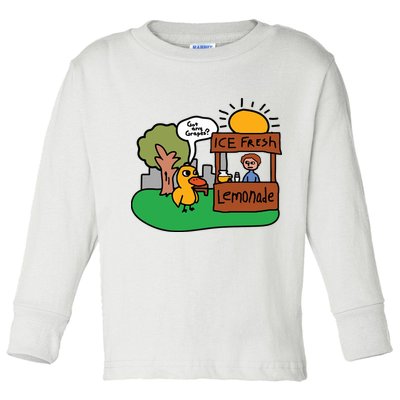Got Any Grapes Ice Fresh Lemonade Funny Duck Toddler Long Sleeve Shirt