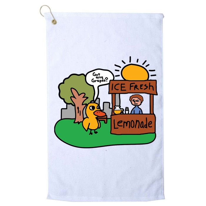 Got Any Grapes Ice Fresh Lemonade Funny Duck Golf Towel