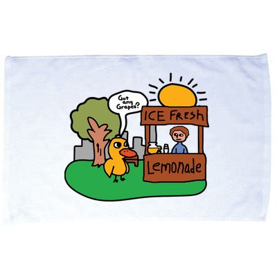 Got Any Grapes Ice Fresh Lemonade Funny Duck Microfiber Hand Towel