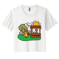 Got Any Grapes Ice Fresh Lemonade Funny Duck Crop Top