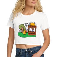 Got Any Grapes Ice Fresh Lemonade Funny Duck Crop Top