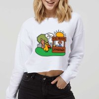 Got Any Grapes Ice Fresh Lemonade Funny Duck Cropped Pullover Crew