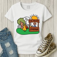 Got Any Grapes Ice Fresh Lemonade Funny Duck Womens T-Shirt