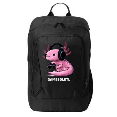 Gamer Axolotl Gamesolotl Fish Gaming Video Gamer City Backpack