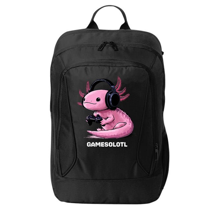 Gamer Axolotl Gamesolotl Fish Gaming Video Gamer City Backpack