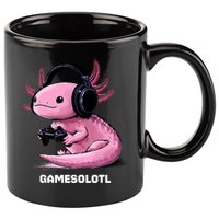 Gamer Axolotl Gamesolotl Fish Gaming Video Gamer 11oz C Handle Ceramic Mug