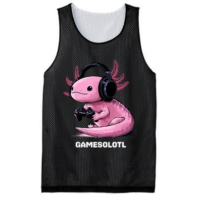 Gamer Axolotl Gamesolotl Fish Gaming Video Gamer Mesh Reversible Basketball Jersey Tank