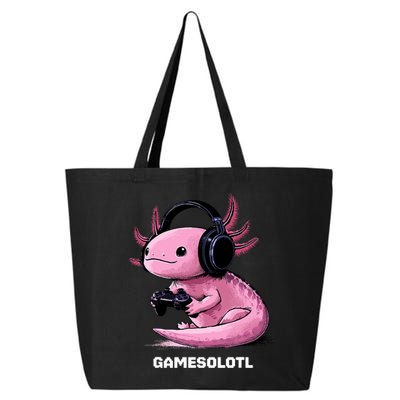 Gamer Axolotl Gamesolotl Fish Gaming Video Gamer 25L Jumbo Tote