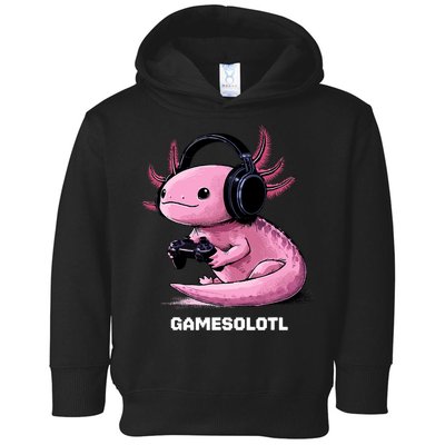 Gamer Axolotl Gamesolotl Fish Gaming Video Gamer Toddler Hoodie