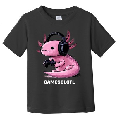 Gamer Axolotl Gamesolotl Fish Gaming Video Gamer Toddler T-Shirt