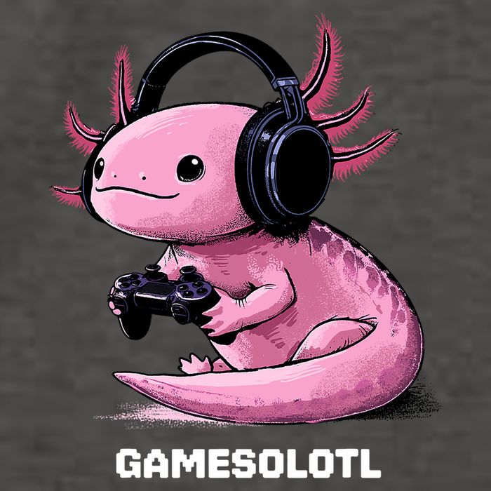 Gamer Axolotl Gamesolotl Fish Gaming Video Gamer Vector Backpack