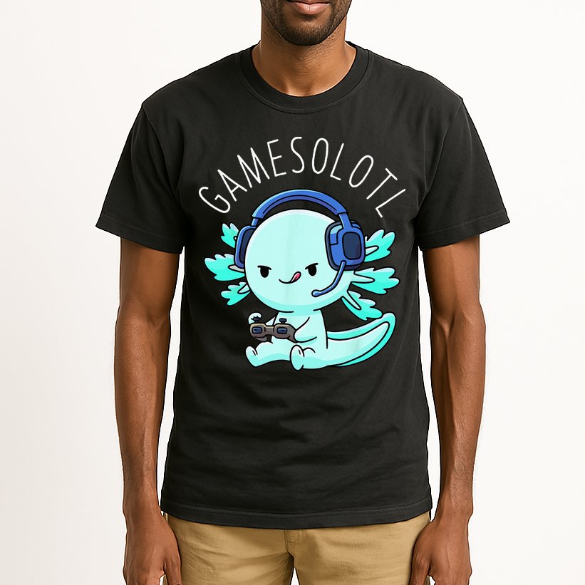 Gamesolotl Axolotl Gamer Anime Gifts Kawaii Tall T-Shirt