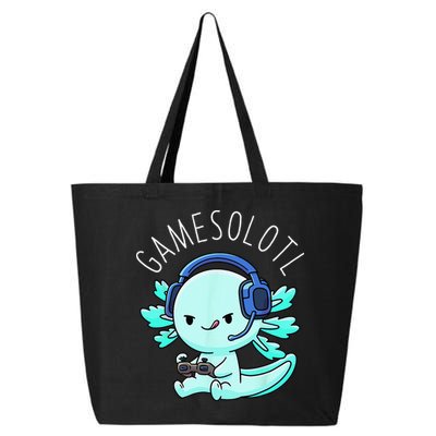 Gamesolotl Axolotl Gamer Anime Gifts Kawaii 25L Jumbo Tote