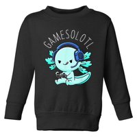 Gamesolotl Axolotl Gamer Anime Gifts Kawaii Toddler Sweatshirt