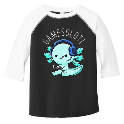 Gamesolotl Axolotl Gamer Anime Gifts Kawaii Toddler Fine Jersey T-Shirt