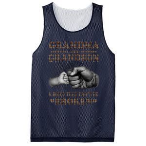 Grandma And Grandson A Bond That Can't Be Broken Mother Day Mesh Reversible Basketball Jersey Tank