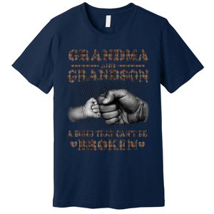 Grandma And Grandson A Bond That Can't Be Broken Mother Day Premium T-Shirt