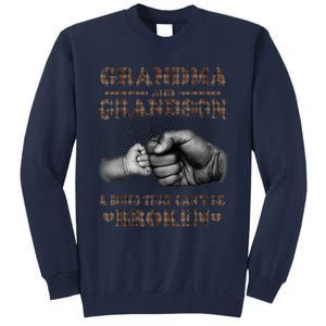 Grandma And Grandson A Bond That Can't Be Broken Mother Day Tall Sweatshirt