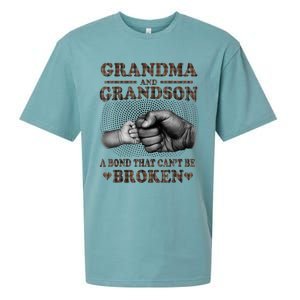 Grandma And Grandson A Bond That Can't Be Broken Mother Day Sueded Cloud Jersey T-Shirt