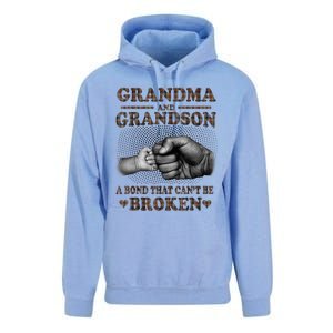 Grandma And Grandson A Bond That Can't Be Broken Mother Day Unisex Surf Hoodie