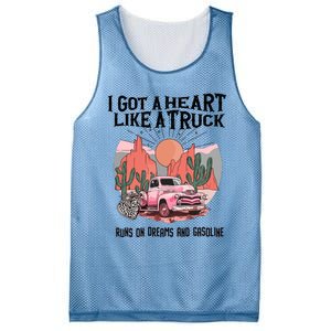 Got A Heart Like A Truck Country Mesh Reversible Basketball Jersey Tank