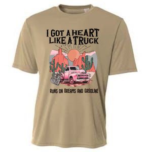 Got A Heart Like A Truck Country Cooling Performance Crew T-Shirt