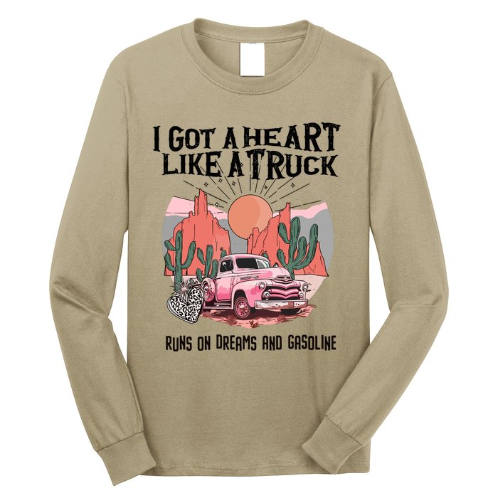 Got A Heart Like A Truck Country Long Sleeve Shirt