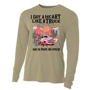 Got A Heart Like A Truck Country Cooling Performance Long Sleeve Crew