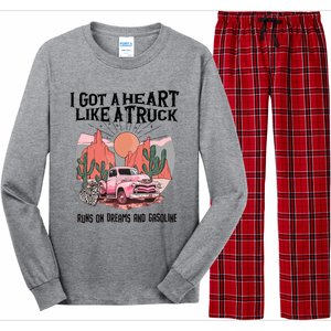 Got A Heart Like A Truck Country Long Sleeve Pajama Set