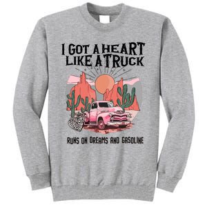 Got A Heart Like A Truck Country Tall Sweatshirt