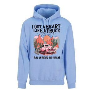 Got A Heart Like A Truck Country Unisex Surf Hoodie