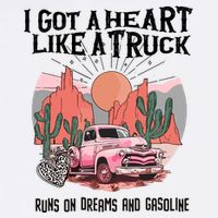 Got A Heart Like A Truck Country Adult Drive Performance Visor
