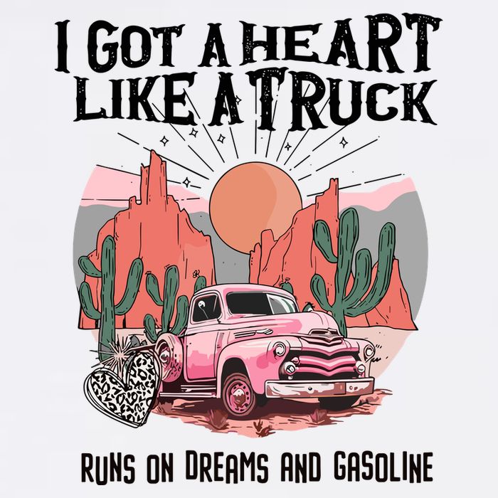 Got A Heart Like A Truck Country Adult Drive Performance Visor