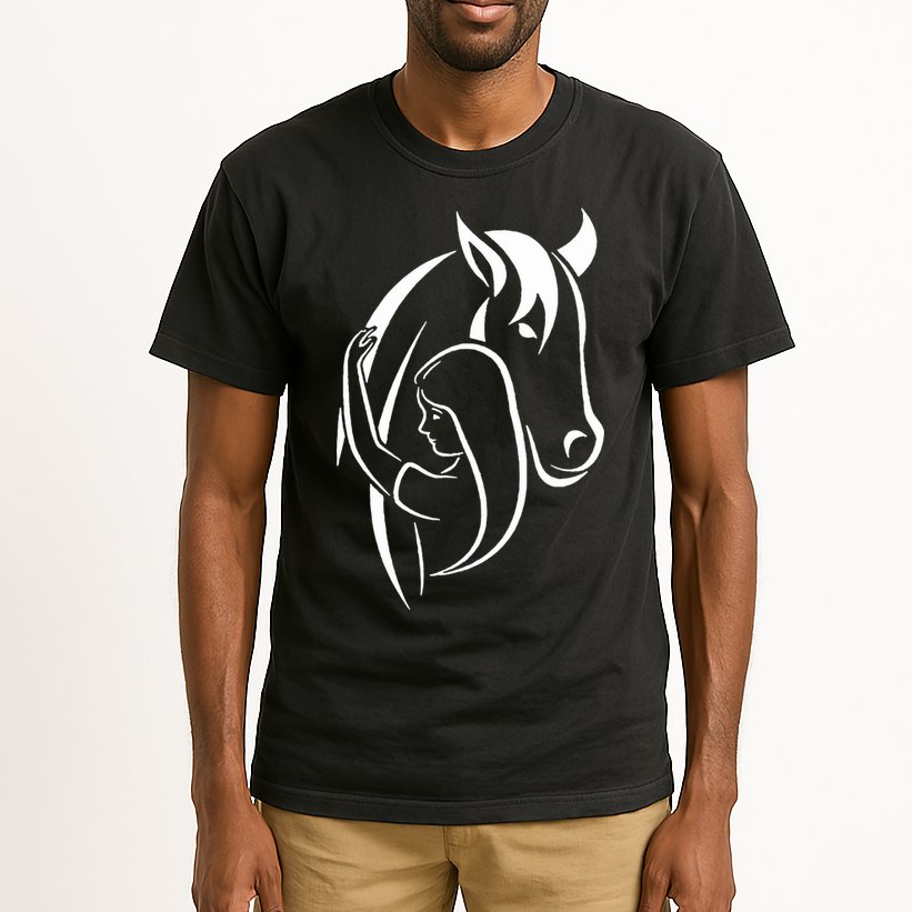 Girl And Horse For Wo Teen And Horse Lover Tall T-Shirt