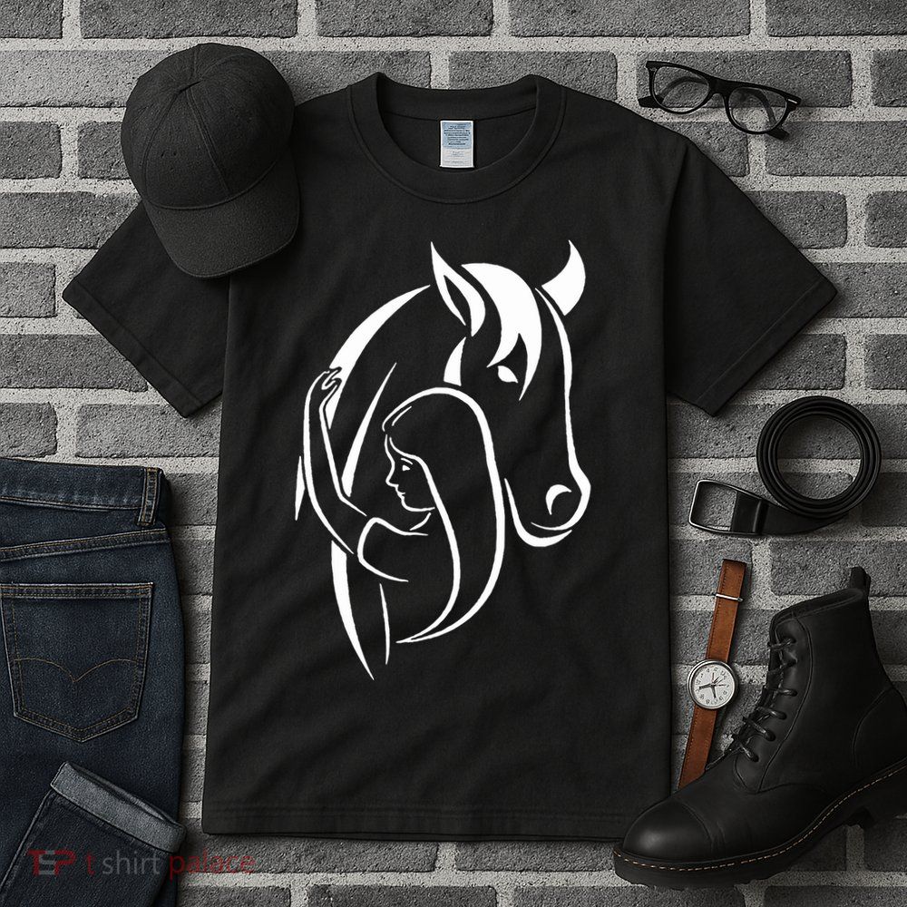 Girl And Horse For Wo Teen And Horse Lover Tall T-Shirt