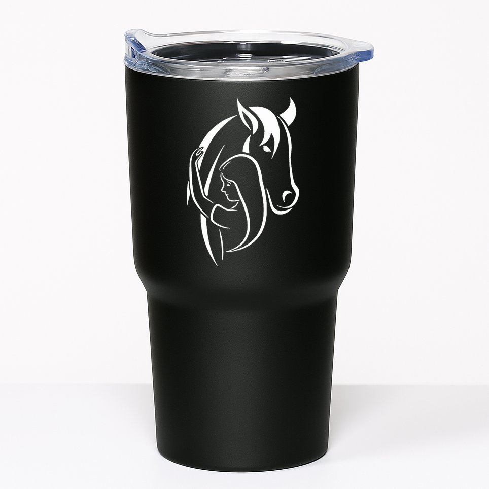 Girl And Horse For Wo Teen And Horse Lover Tumbler