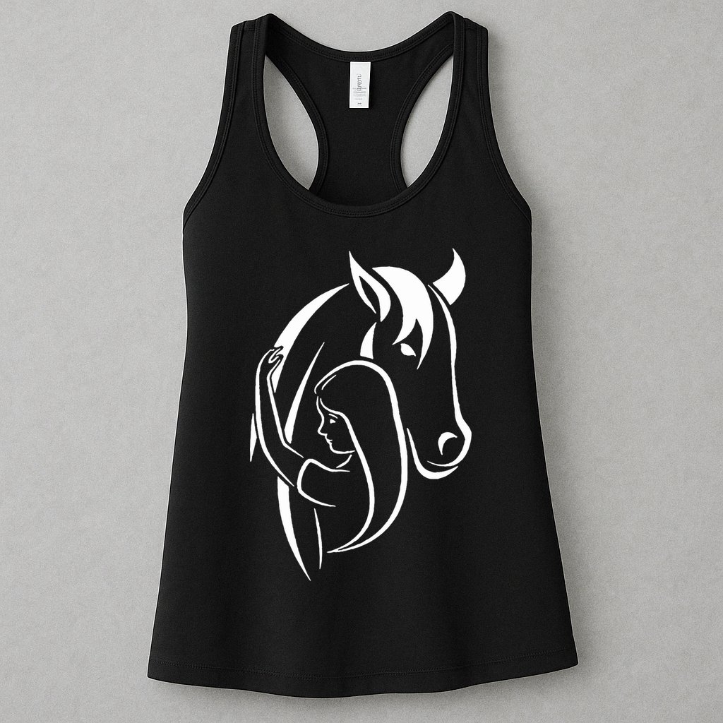 Girl And Horse For Wo Teen And Horse Lover Womens Tank Top