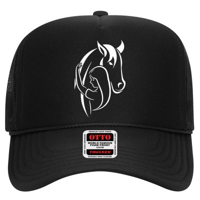 Girl And Horse For Wo Teen And Horse Lover Trucker Hat