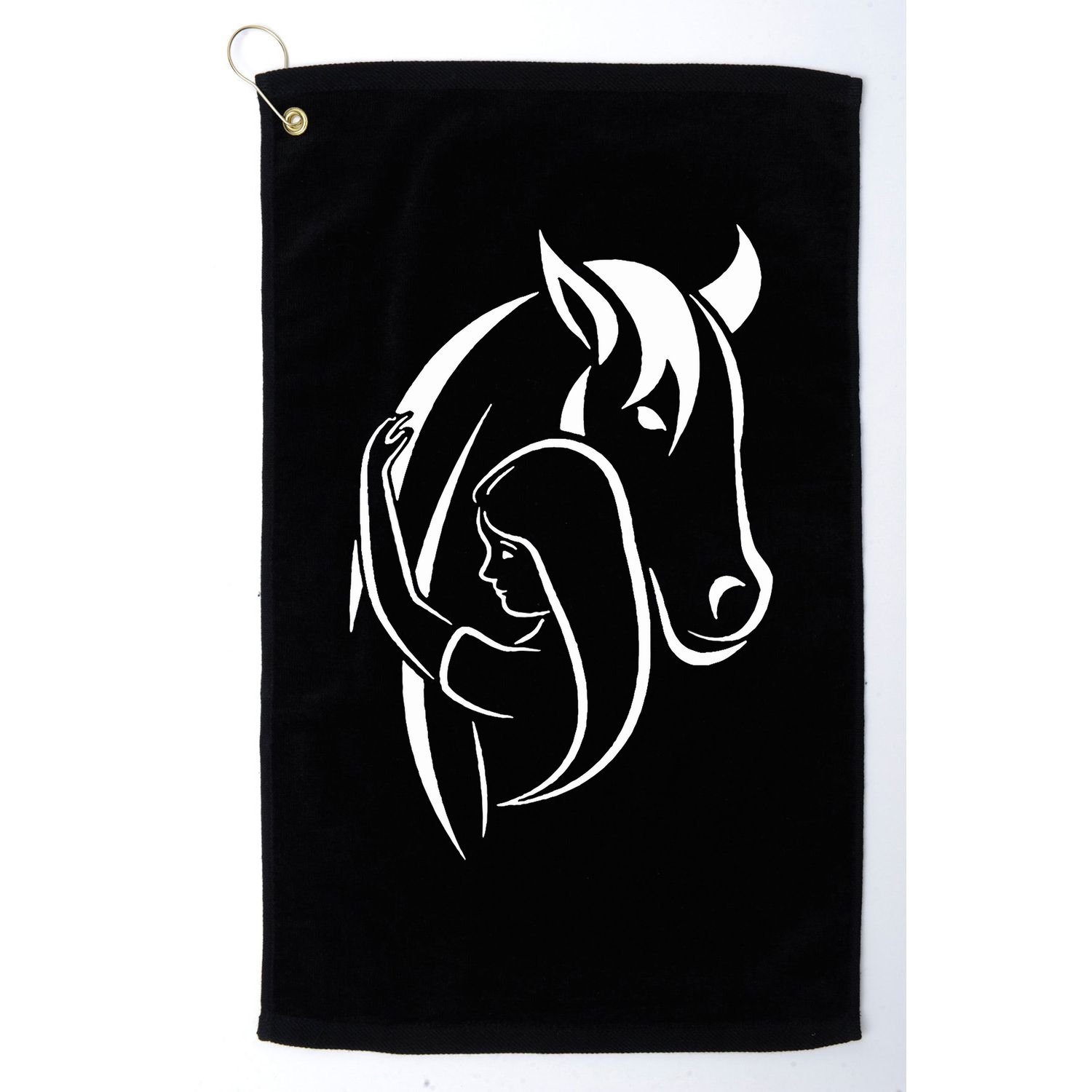 Girl And Horse For Wo Teen And Horse Lover Golf Towel