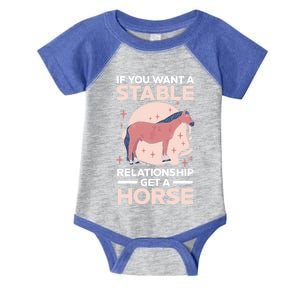 Get A Horse Lover Equestrian Farm Horseback Riding Gift Infant Baby Jersey Bodysuit