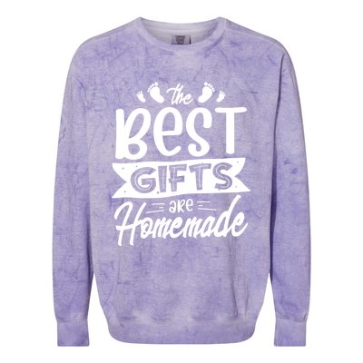 Gifts Are Homemade Parents Newborn Family Gift Colorblast Crewneck Sweatshirt