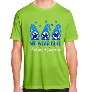 Gnomes Autism Holding Blue Puzzle Autism Awareness Gnome Adult ChromaSoft Performance T-Shirt