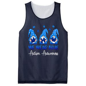 Gnomes Autism Holding Blue Puzzle Autism Awareness Gnome Mesh Reversible Basketball Jersey Tank