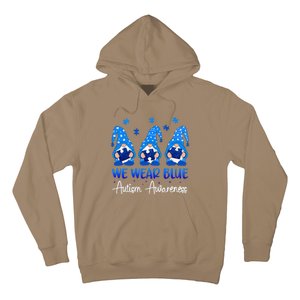 Gnomes Autism Holding Blue Puzzle Autism Awareness Gnome Hoodie